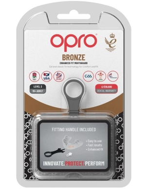 Opro Bronze Training Level (10yrs - Adult) - White